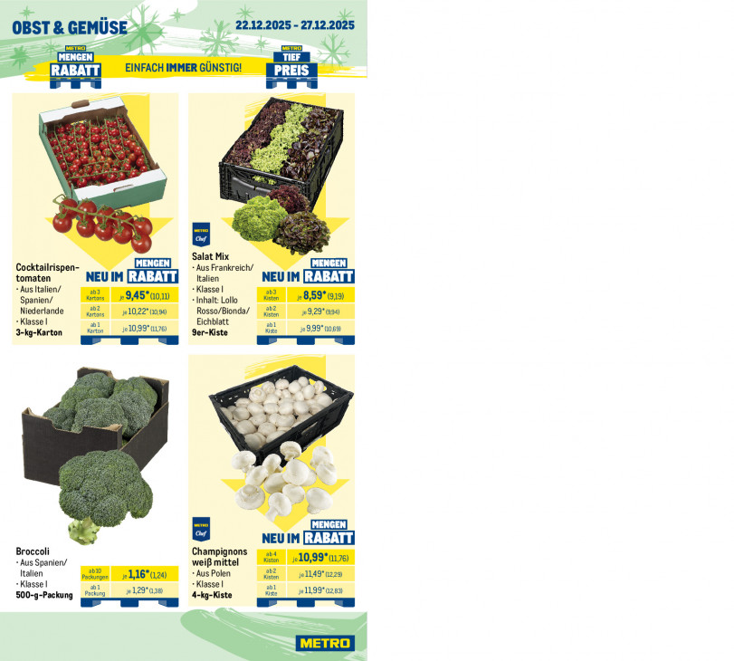 Metro Angebote ab 22.12.25 bis 27.12.25