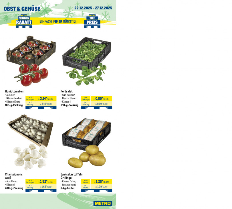 Metro Angebote ab 22.12.25 bis 27.12.25