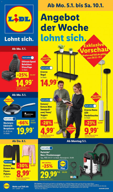 Lidl Angebote ab 05.01.26 bis 10.01.26