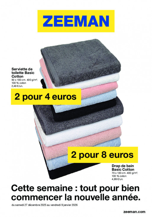 Zeeman Dépliant 27.12.2025