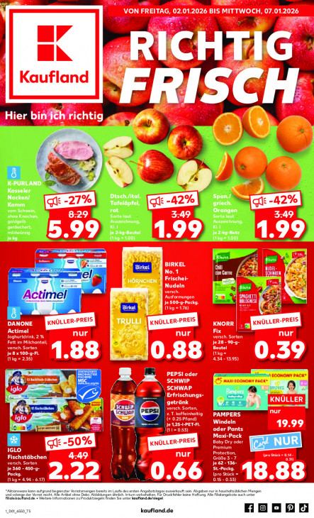 Kaufland Angebote ab 02.01.26 bis 07.01.26