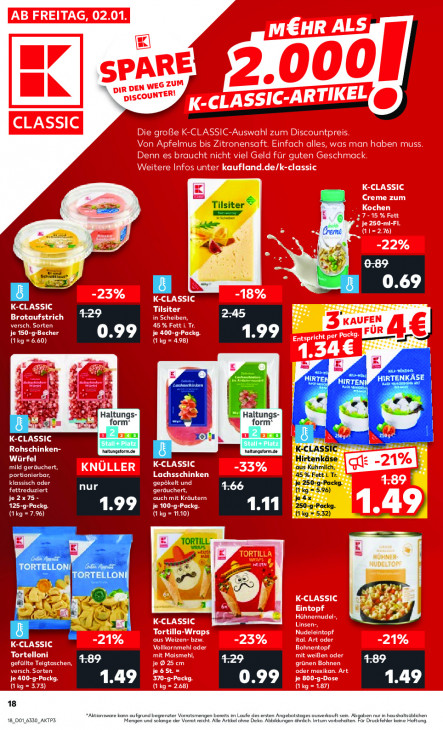 Kaufland Angebote ab 02.01.26 bis 07.01.26