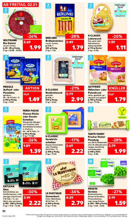 Kaufland Angebote ab 02.01.26 bis 07.01.26
