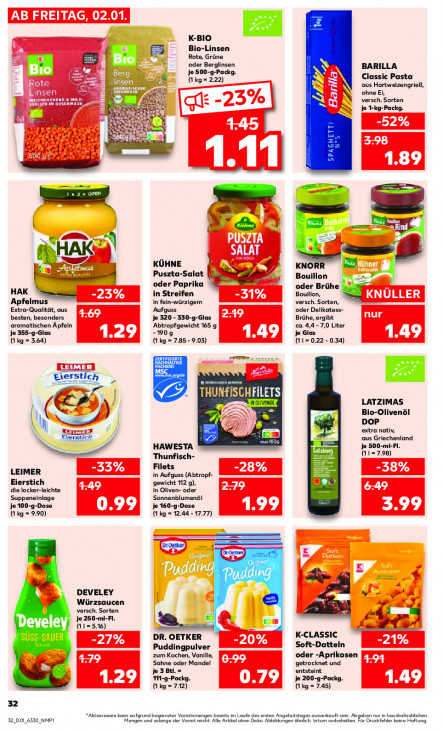 Kaufland Angebote ab 02.01.26 bis 07.01.26