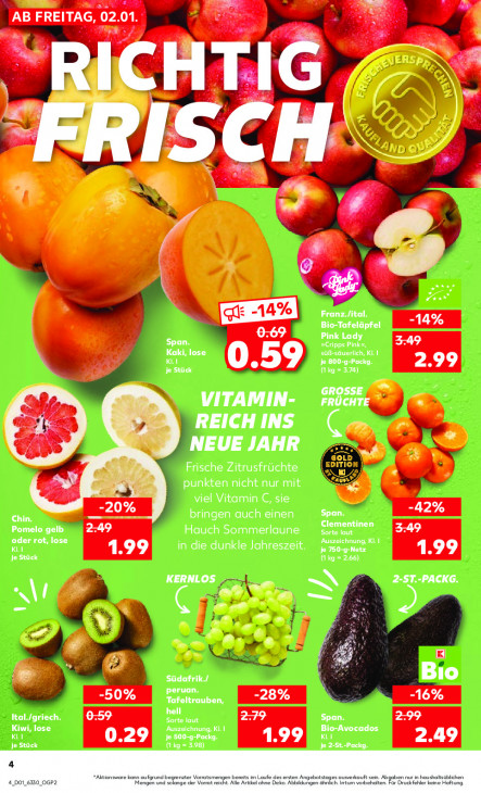 Kaufland Angebote ab 02.01.26 bis 07.01.26