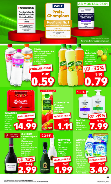 Kaufland Angebote ab 02.01.26 bis 07.01.26