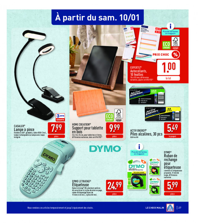 Aldi Dépliant 05.01.2026
