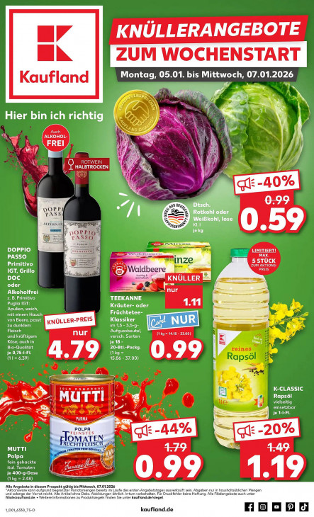 Kaufland Angebote ab 05.01.26 - bis 07.01.26