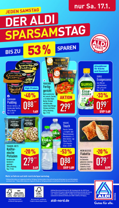 Aldi Nord Angebote ab 12.01.26 bis 17.01.26