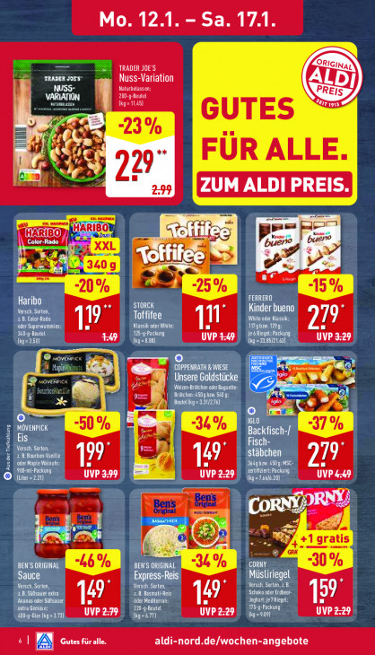 Aldi Nord Angebote ab 12.01.26 bis 17.01.26