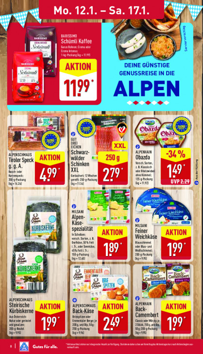 Aldi Nord Angebote ab 12.01.26 bis 17.01.26