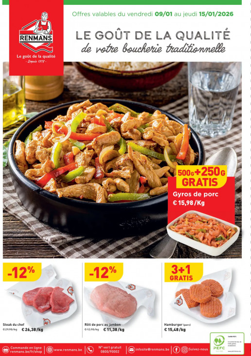 Renmans Dépliant 09.01.2026