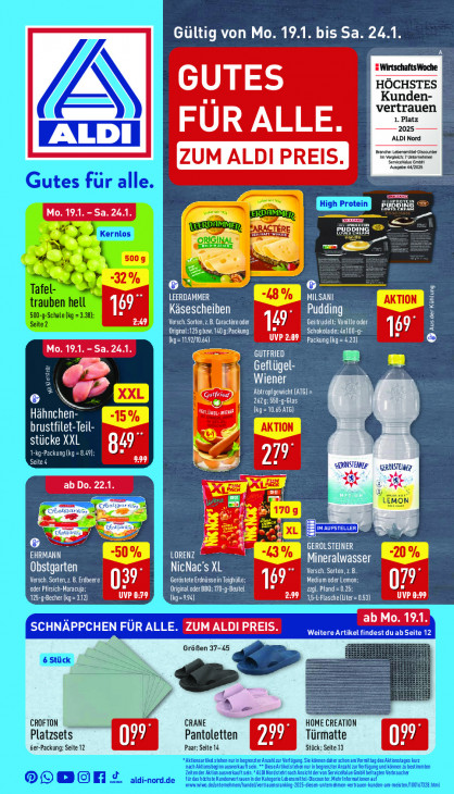 Aldi Nord Angebote ab 19.01.26 - bis 24.01.26
