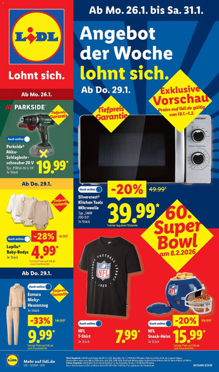Lidl Angebote ab 26.01.26 - bis 31.01.26