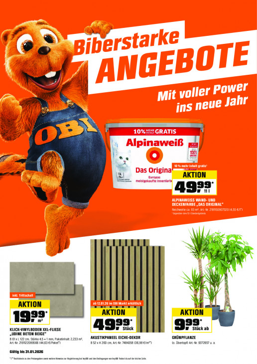OBI Angebote ab 01.01.26 - bis 31.01.26