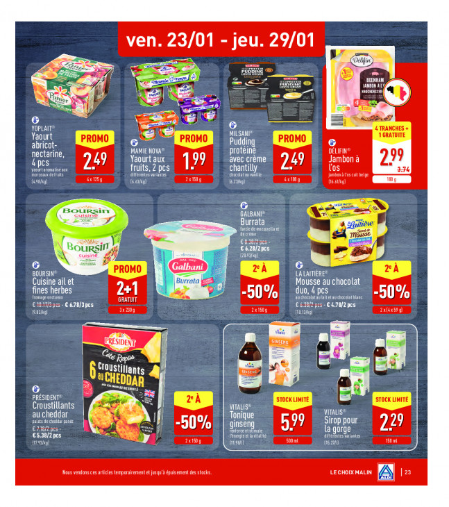 Aldi Dépliant 19.01.2026