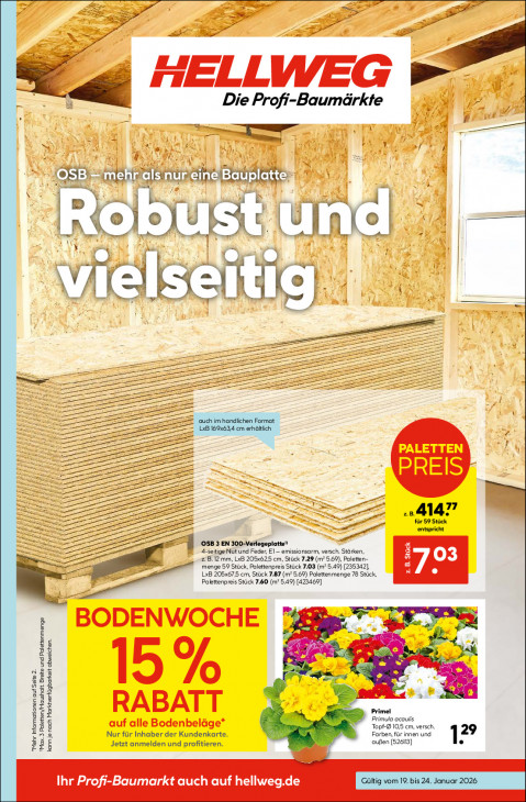 Hellweg Baumarkt Angebote ab 19.01.26 bis 24.01.26