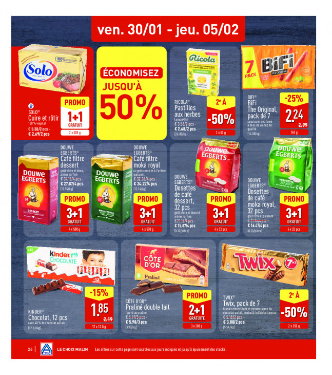 Aldi Dépliant 26.01.2026