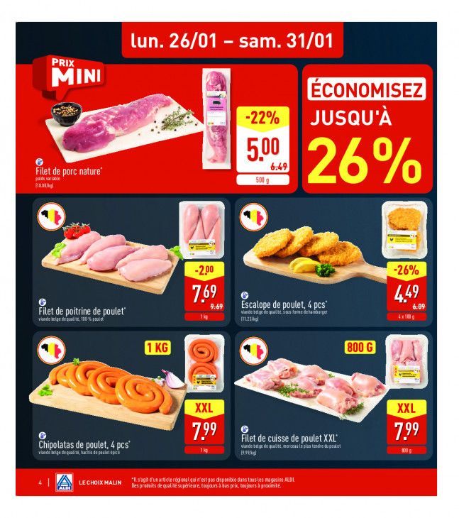 Aldi Dépliant 26.01.2026