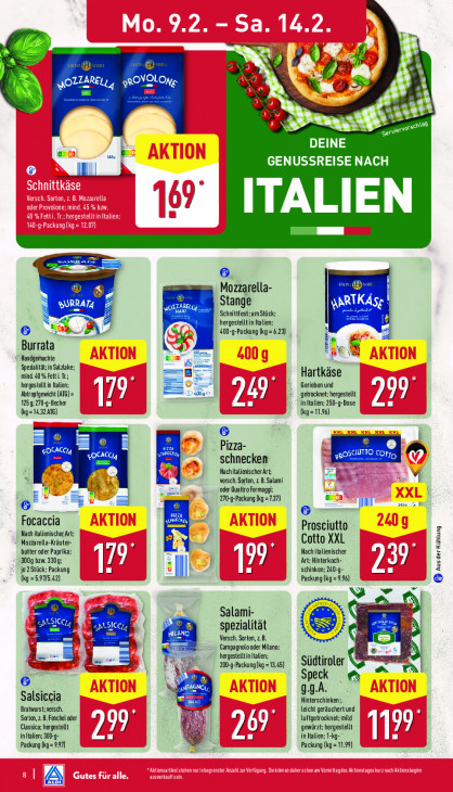 Aldi Nord Angebote ab 09.02.26 bis 14.02.26