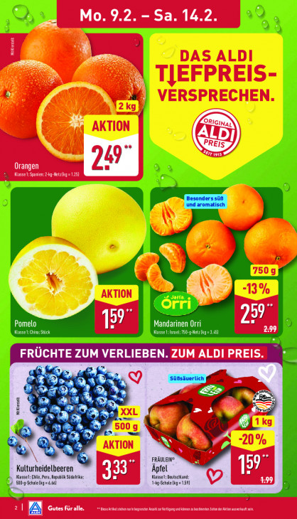Aldi Nord Angebote ab 09.02.26 bis 14.02.26