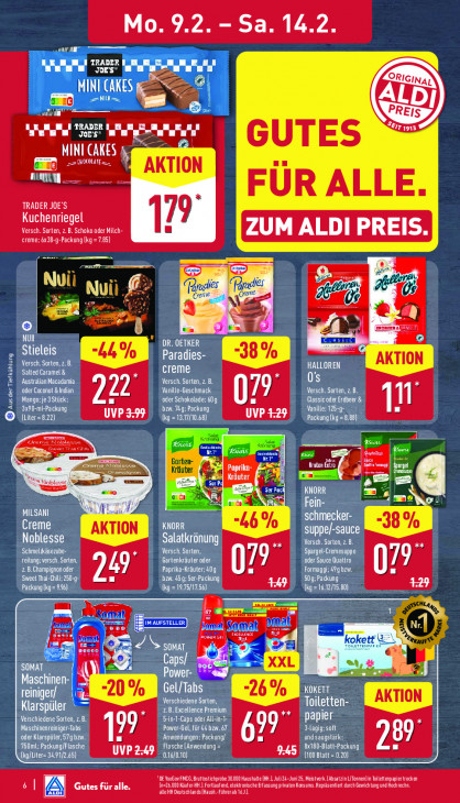 Aldi Nord Angebote ab 09.02.26 bis 14.02.26