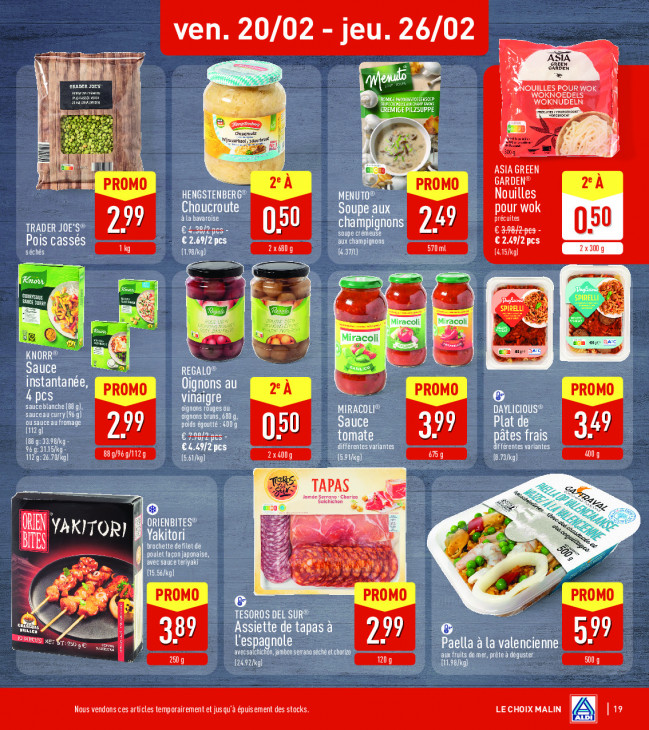 Aldi Dépliant 16.02.2026