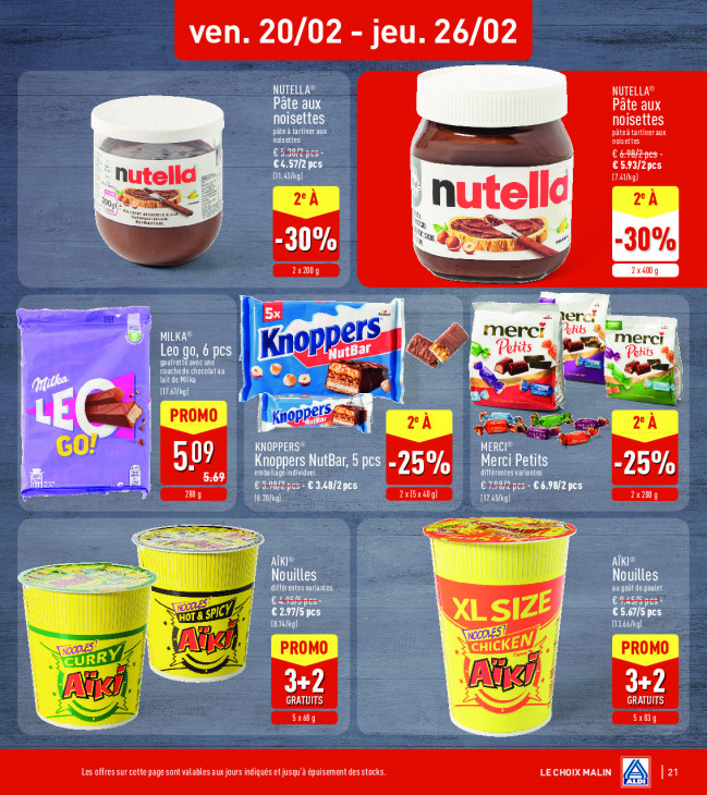 Aldi Dépliant 16.02.2026