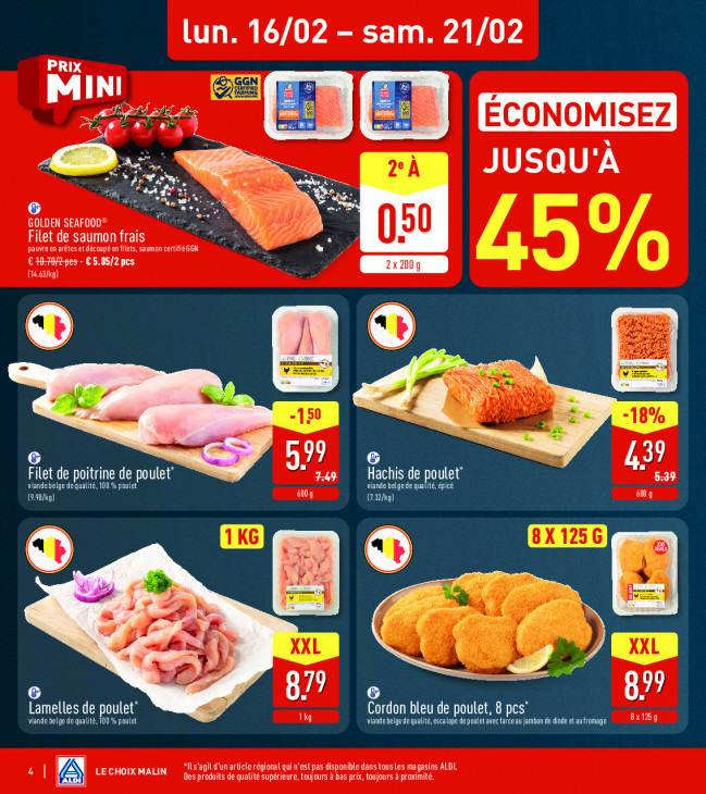 Aldi Dépliant 16.02.2026