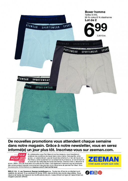 Zeeman Dépliant 14.02.2026