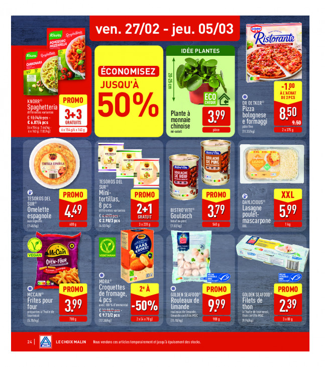 Aldi Dépliant 23.02.2026
