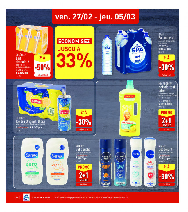 Aldi Dépliant 23.02.2026