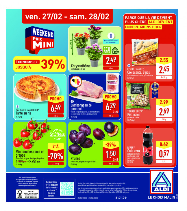 Aldi Dépliant 23.02.2026