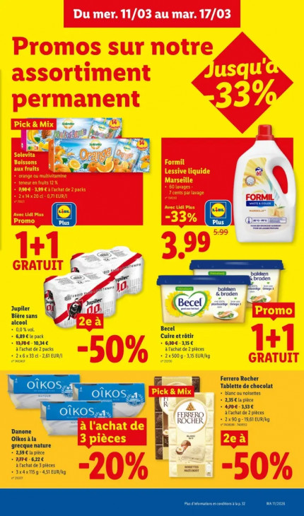 Lidl Dépliant 11.03.2026