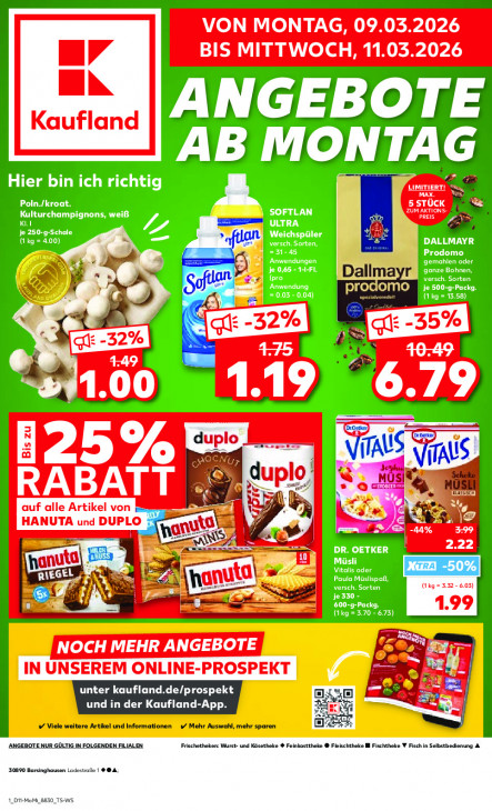 Kaufland Angebote ab 09.03.26 bis 11.03.26