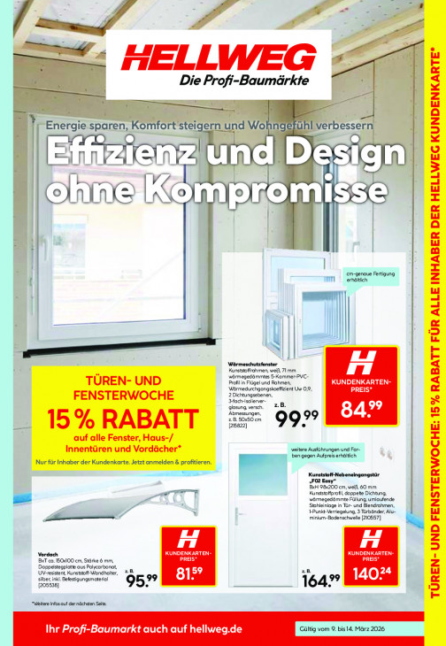 Hellweg Baumarkt Angebote ab 09.03.26 bis 14.03.26