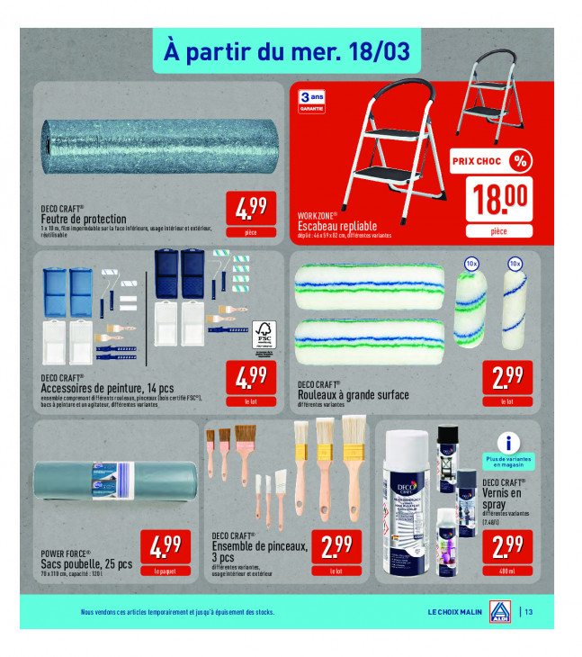 Aldi Dépliant 16.03.2026