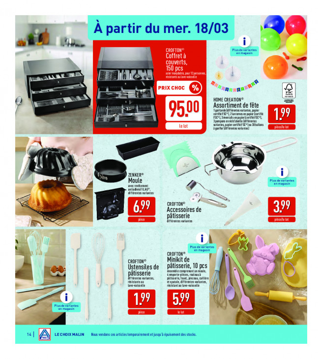 Aldi Dépliant 16.03.2026