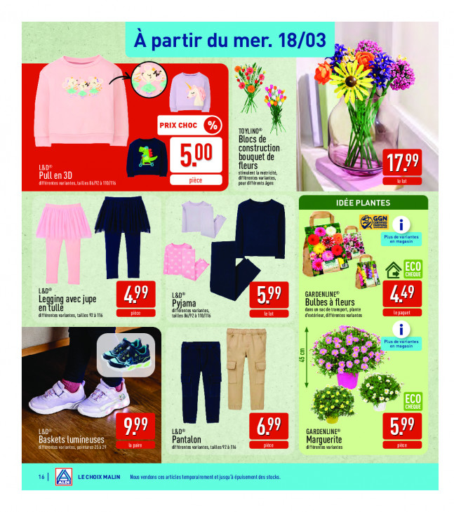 Aldi Dépliant 16.03.2026