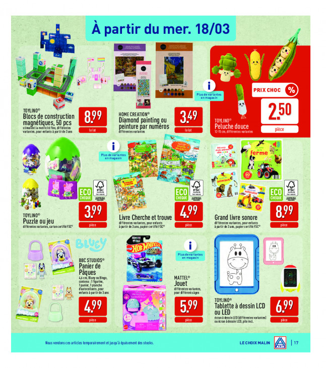 Aldi Dépliant 16.03.2026