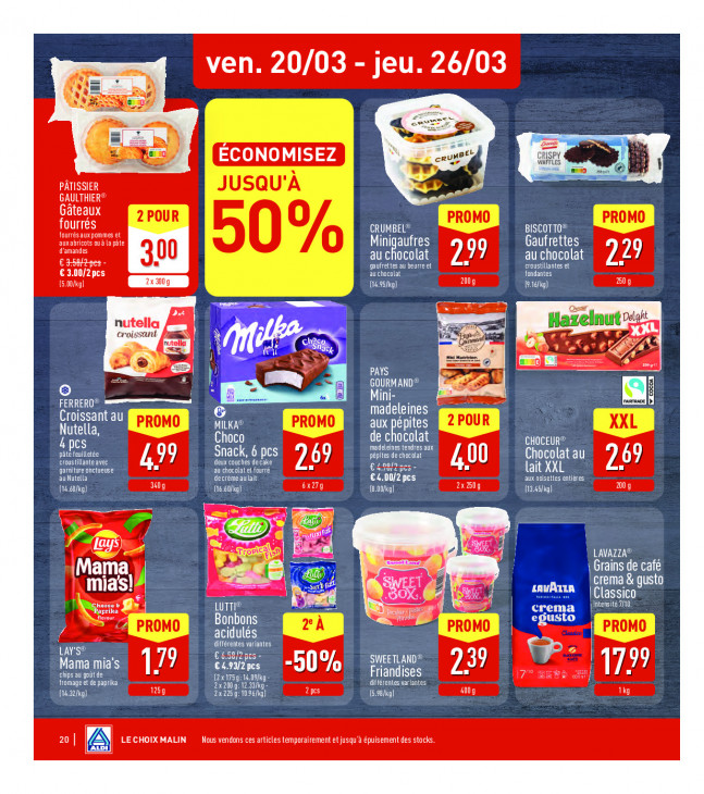 Aldi Dépliant 16.03.2026