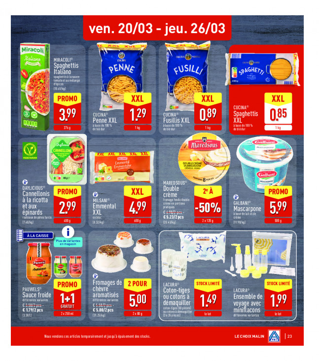 Aldi Dépliant 16.03.2026