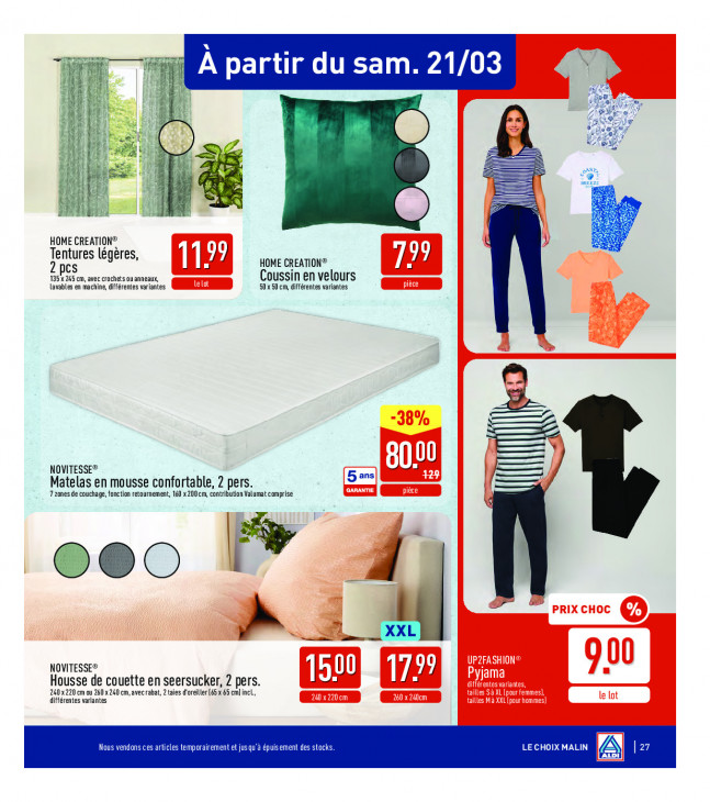 Aldi Dépliant 16.03.2026