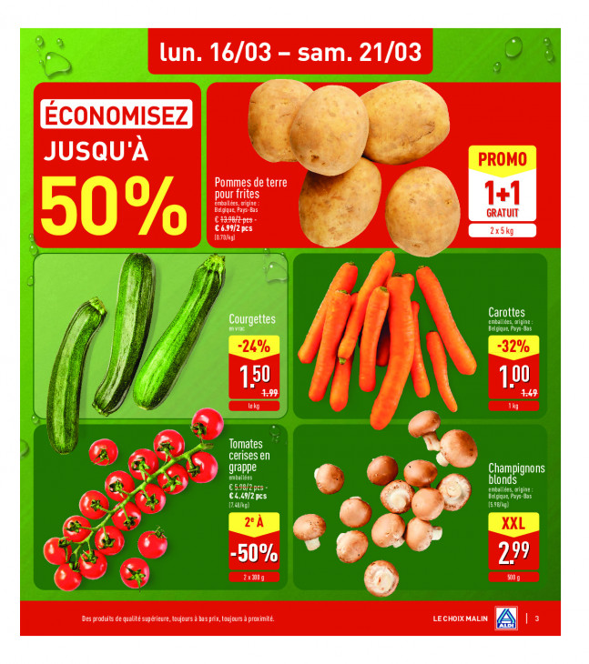 Aldi Dépliant 16.03.2026