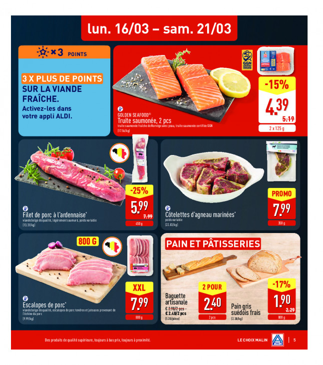 Aldi Dépliant 16.03.2026