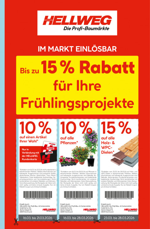 Hellweg Baumarkt Angebote ab 16.03.26 bis 21.03.26