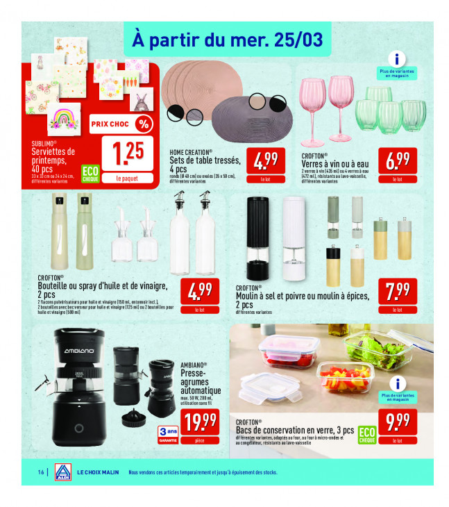Aldi Dépliant 23.03.2026