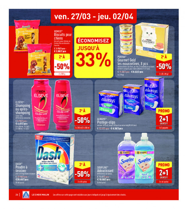 Aldi Dépliant 23.03.2026