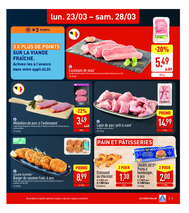 Aldi Dépliant 23.03.2026