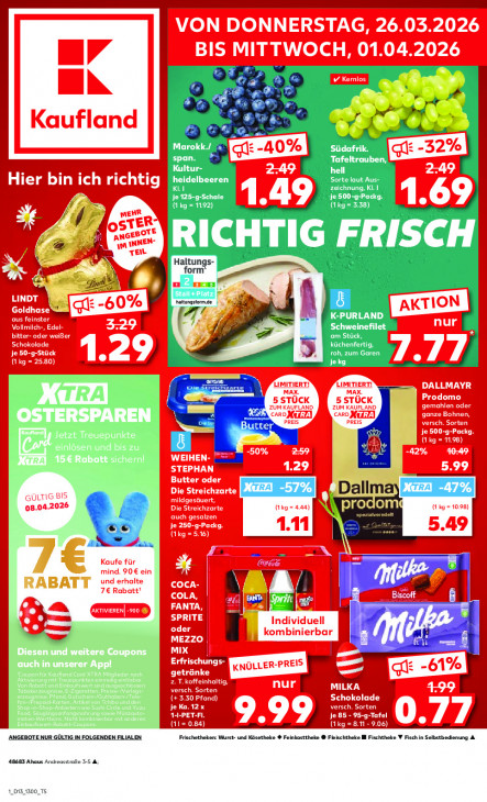 Kaufland Angebote ab 26.03.26 bis 01.04.26